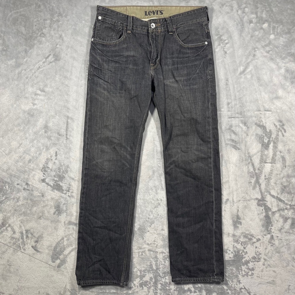 Levi Strauss &‎ Co Mens 33x32.5 Slim Straight Dark Wash Denim Jeans
